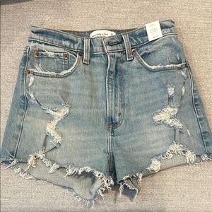 Abercrombie & Fitch Curve Love High Rise Mom Short